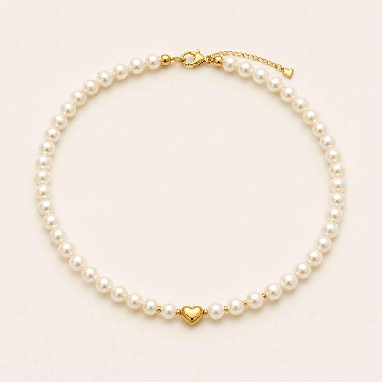 Colar PEARL HEART