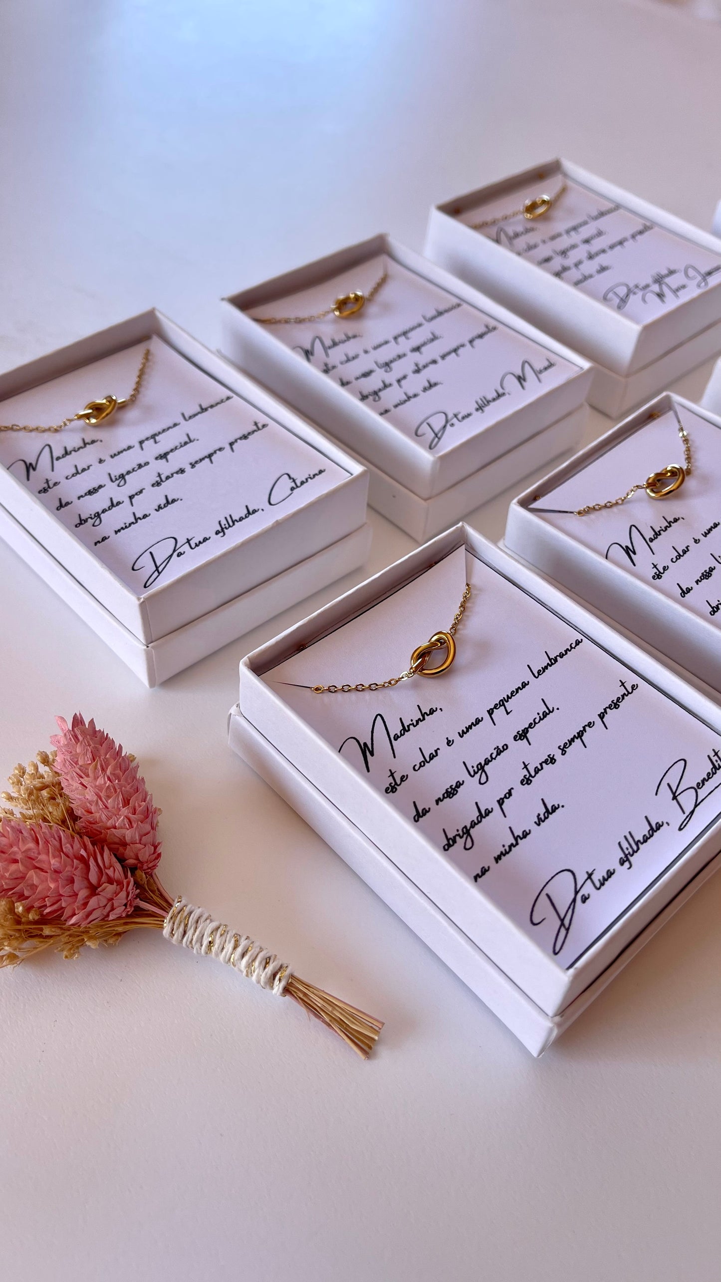 Caixa Madrinhas - Colar Nó