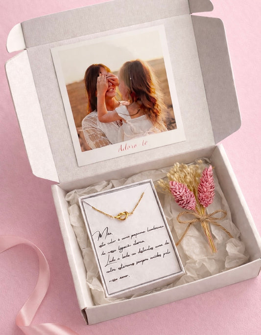 Box Mãe - Colar Nó + Fotografia | Edição Limitada