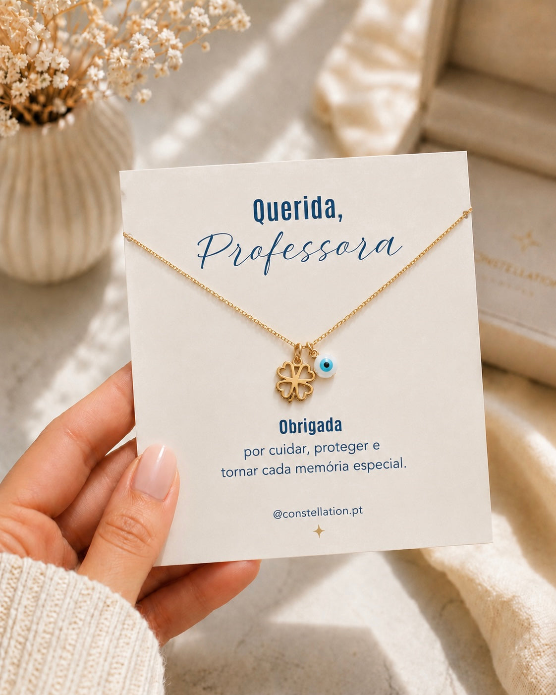 Lembrança Final Ano Letivo - Colar Sorte & Proteção
