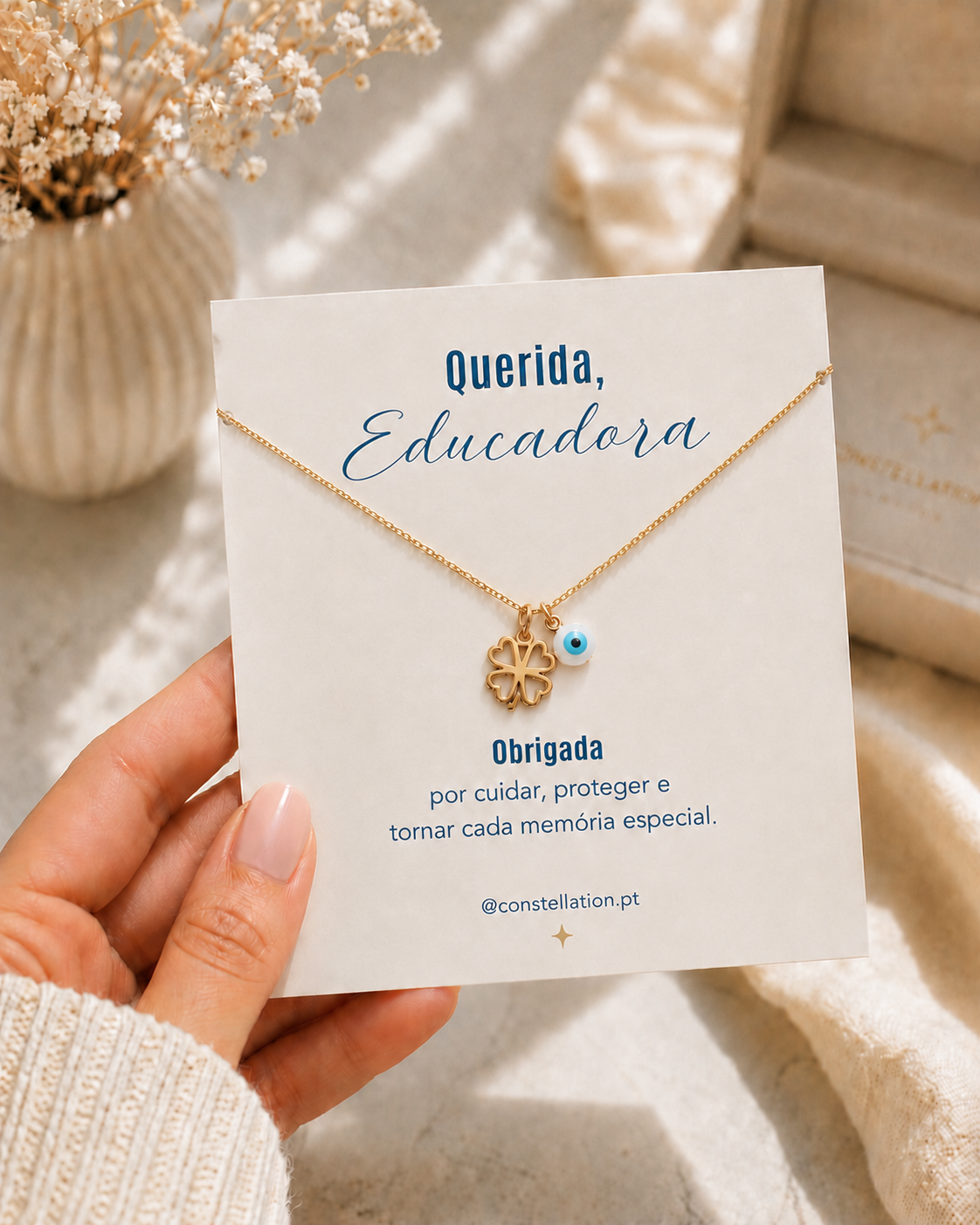 Lembrança Final Ano Letivo - Colar Sorte & Proteção