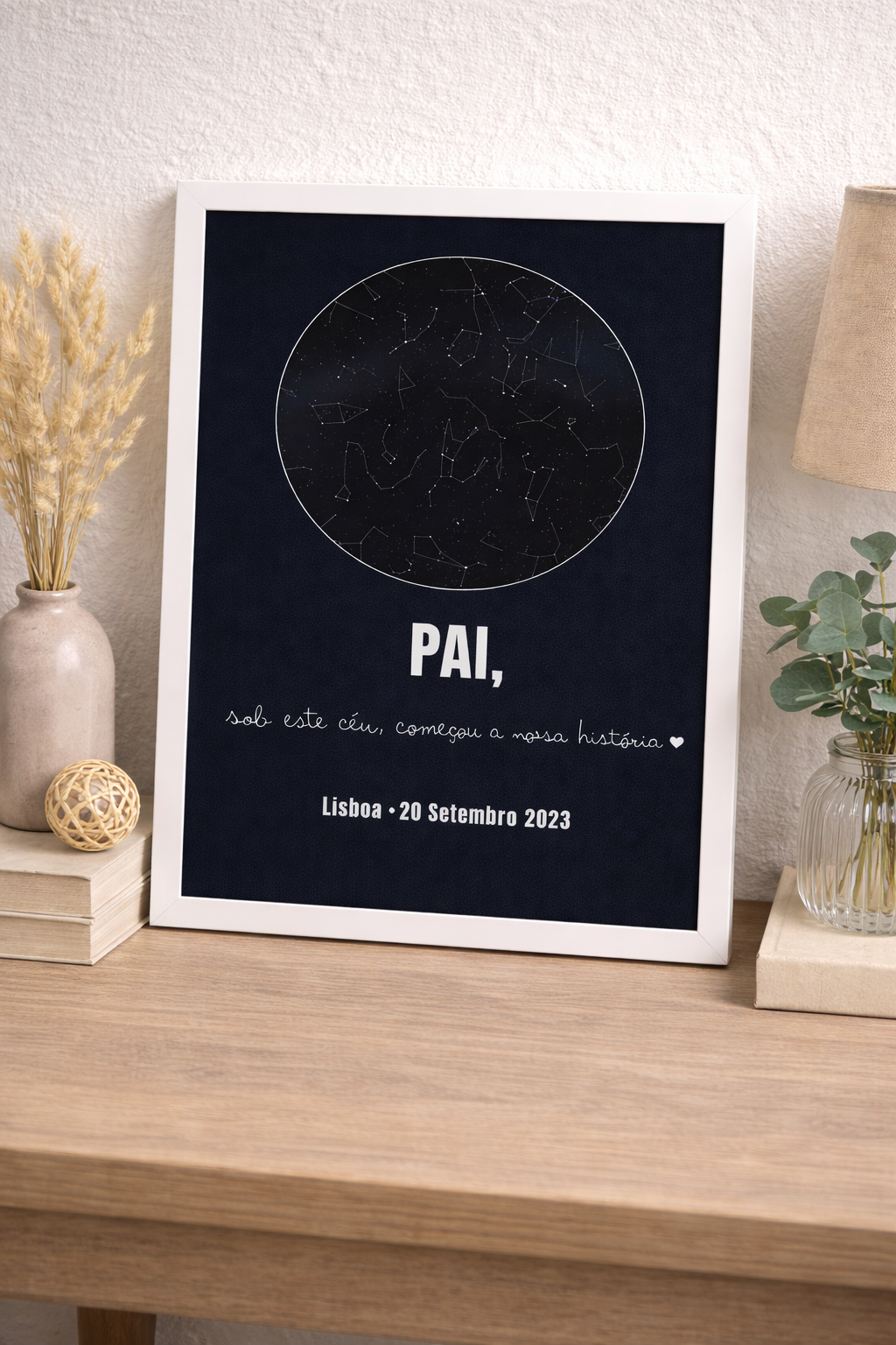 Quadro Personalizado - Mapa de Estrelas