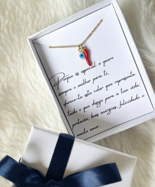 Caixa Presente - Colar Proteção